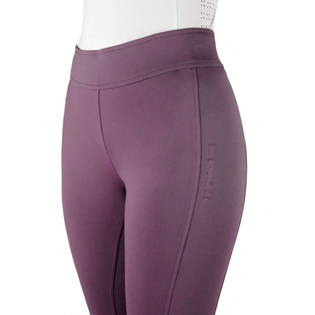 EQUITHÈME Leggings da Equitazione Birdy Full Grip Lilla