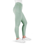 EQUITHÈME Leggings da Equitazione Birdy Full Grip Verde chiaro