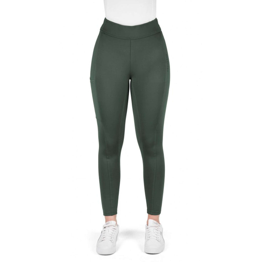 EQUITHÈME Leggings da Equitazione Birdy Full Grip Khaki