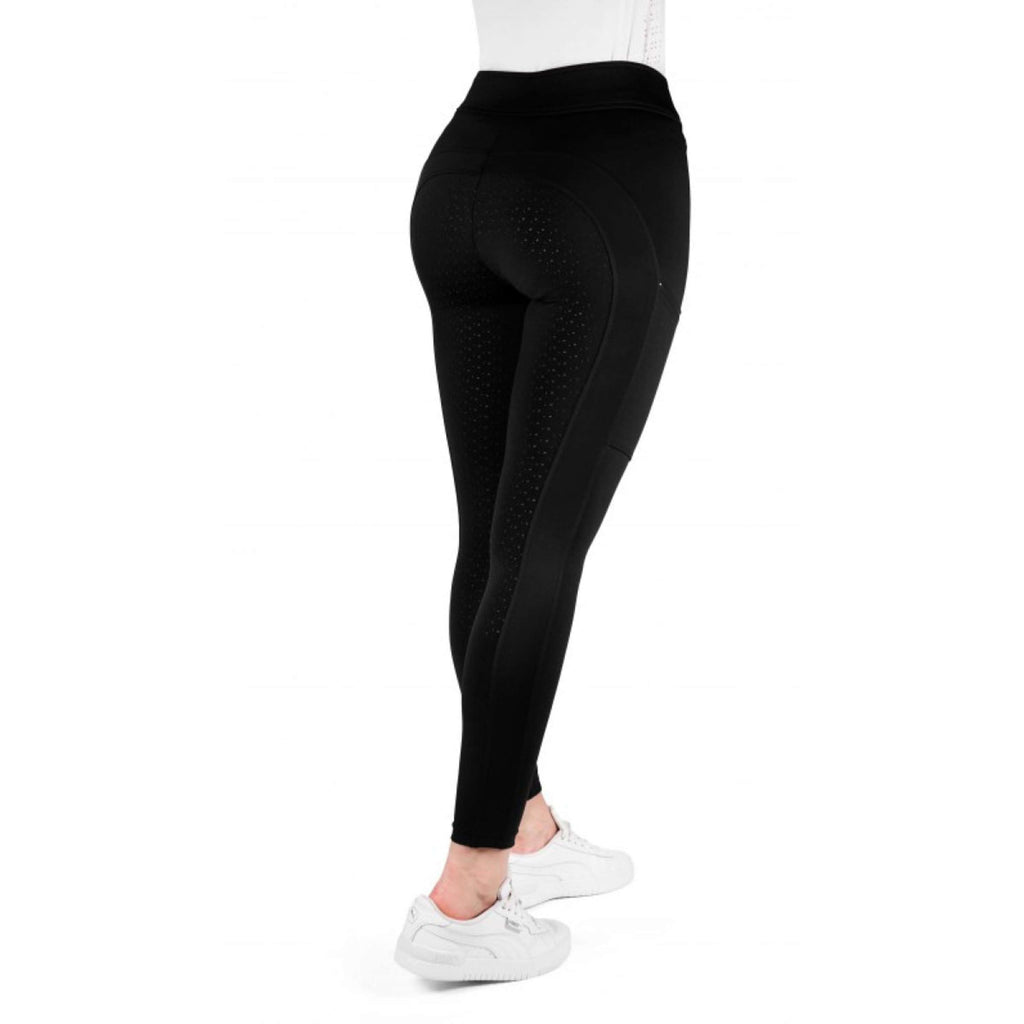 EQUITHÈME Leggings da Equitazione Birdy Full Grip Nero