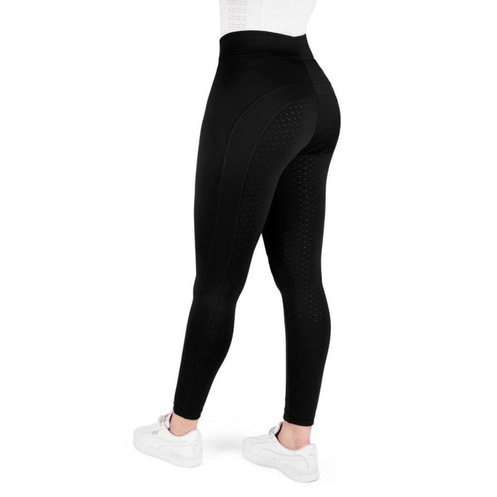 EQUITHÈME Leggings da Equitazione Birdy Full Grip Nero