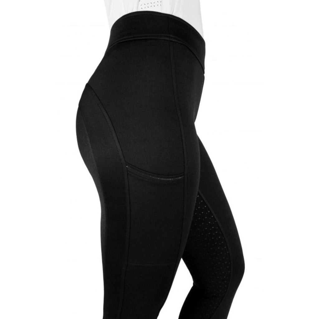 EQUITHÈME Leggings da Equitazione Birdy Full Grip Nero