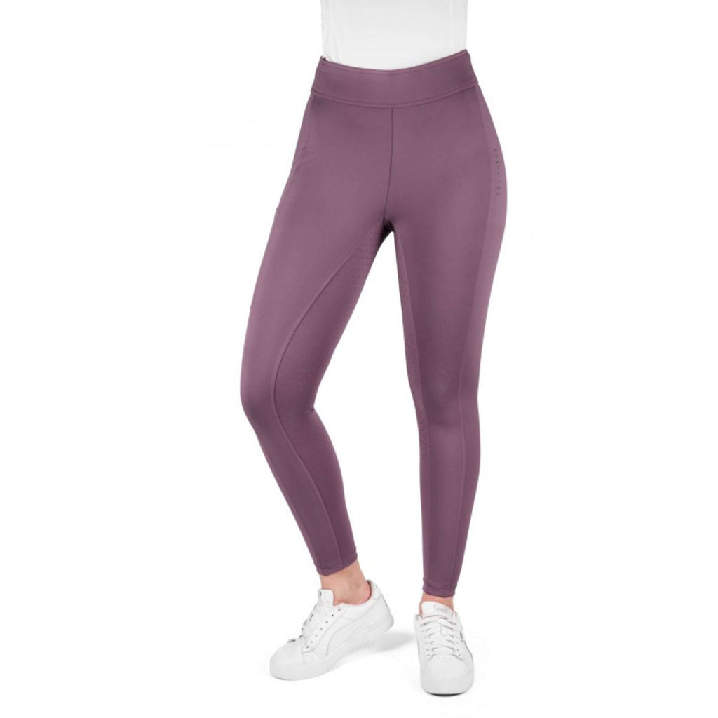 EQUITHÈME Leggings da Equitazione Birdy Full Grip Lilla