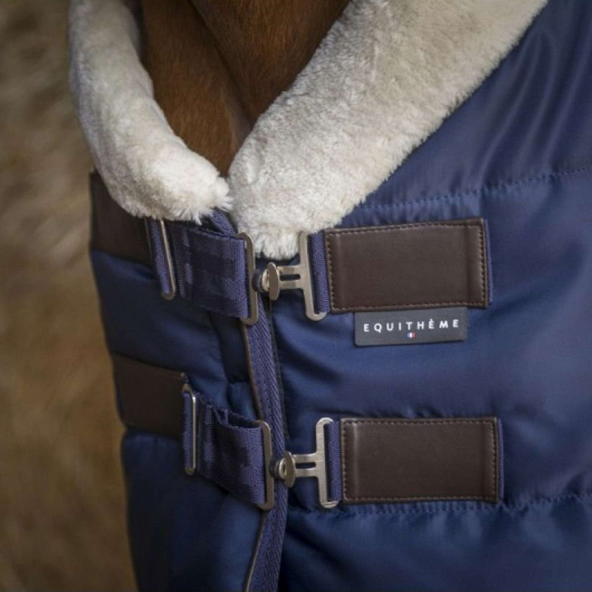 EQUITHÈME Coperta da scuderia Teddy 200 g Navy