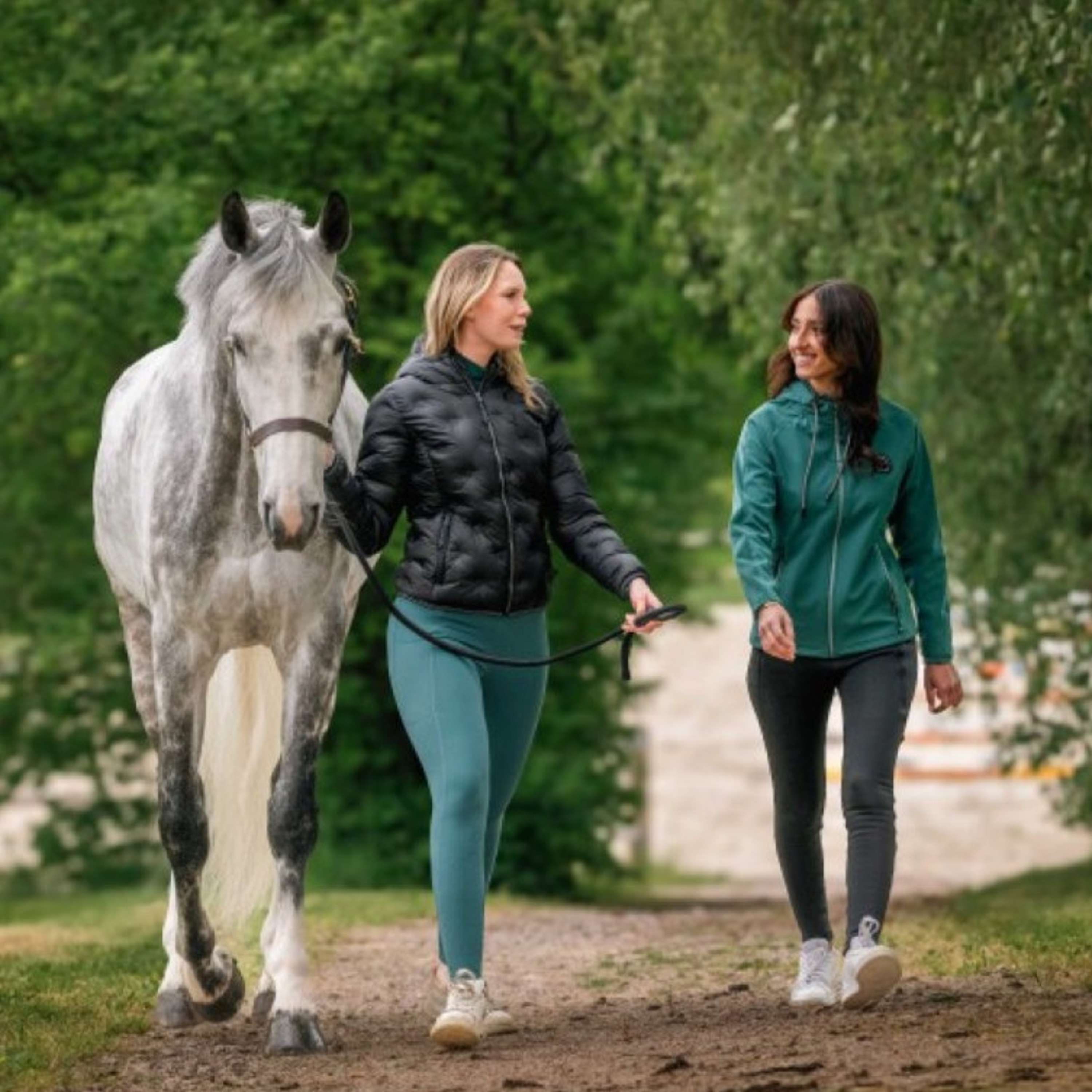 EQUITHÈME Giacca Softshell Victoria Blu anatra