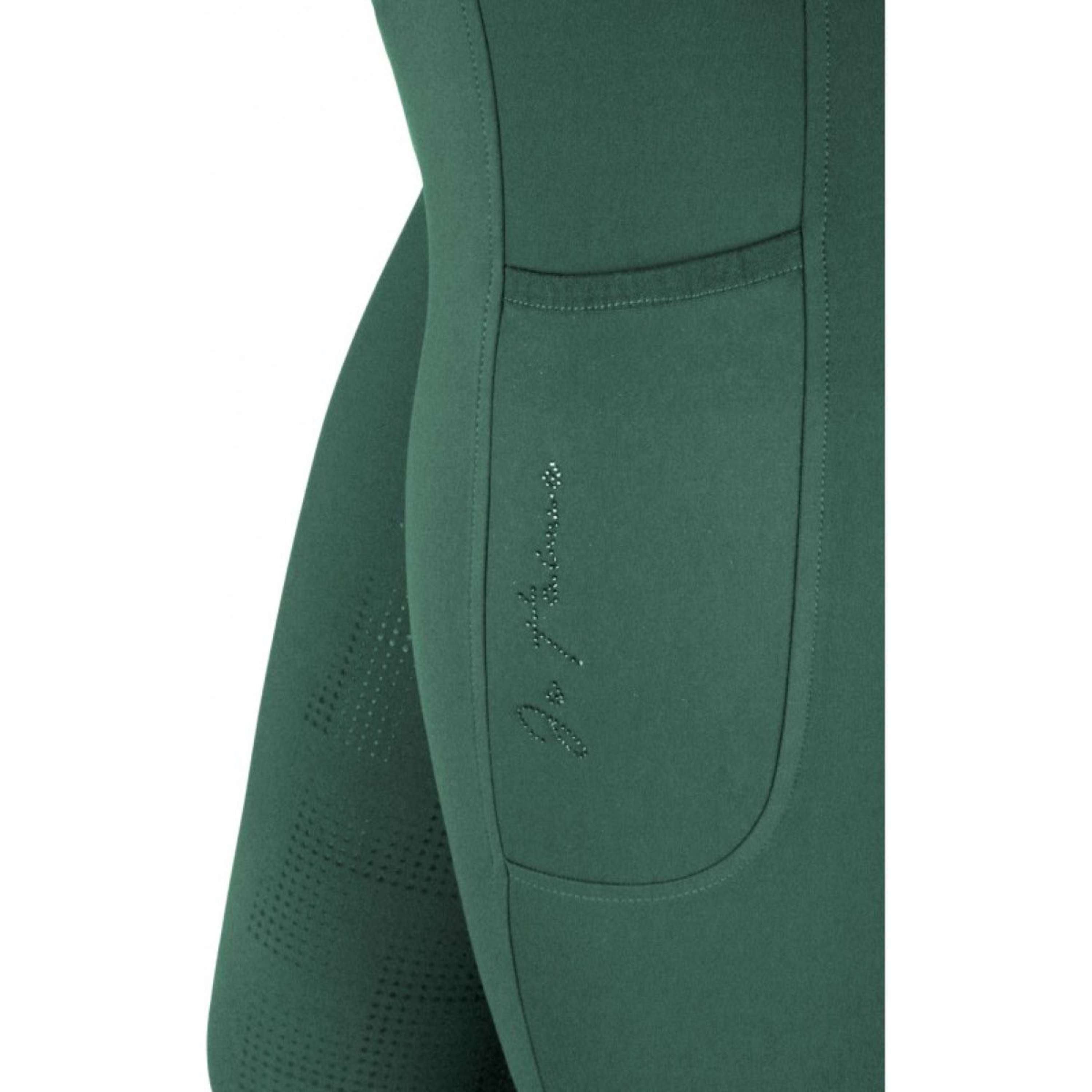 EQUITHÈME Leggings da Equitazione Flora Full Grip Blu anatra