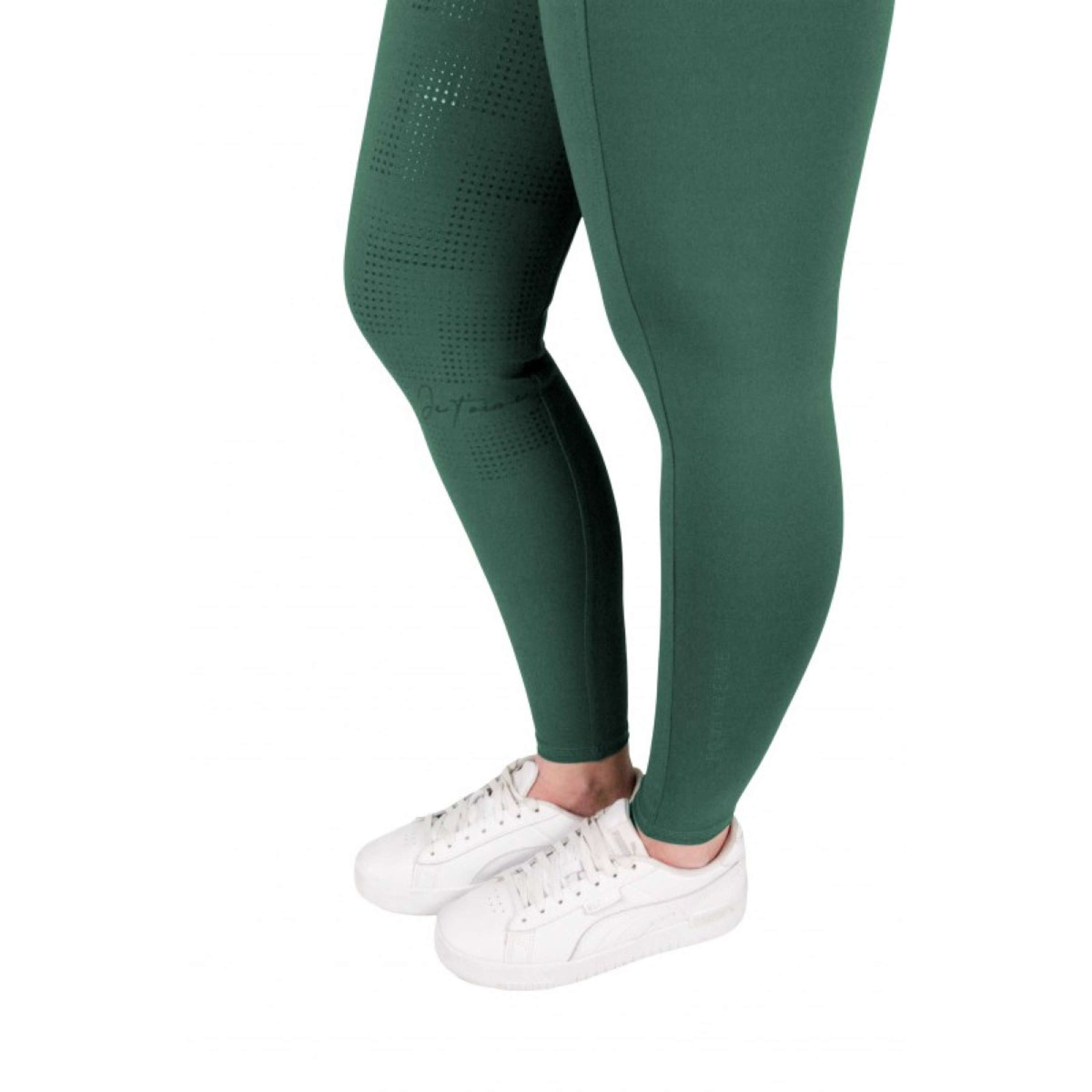 EQUITHÈME Leggings da Equitazione Flora Full Grip Blu anatra