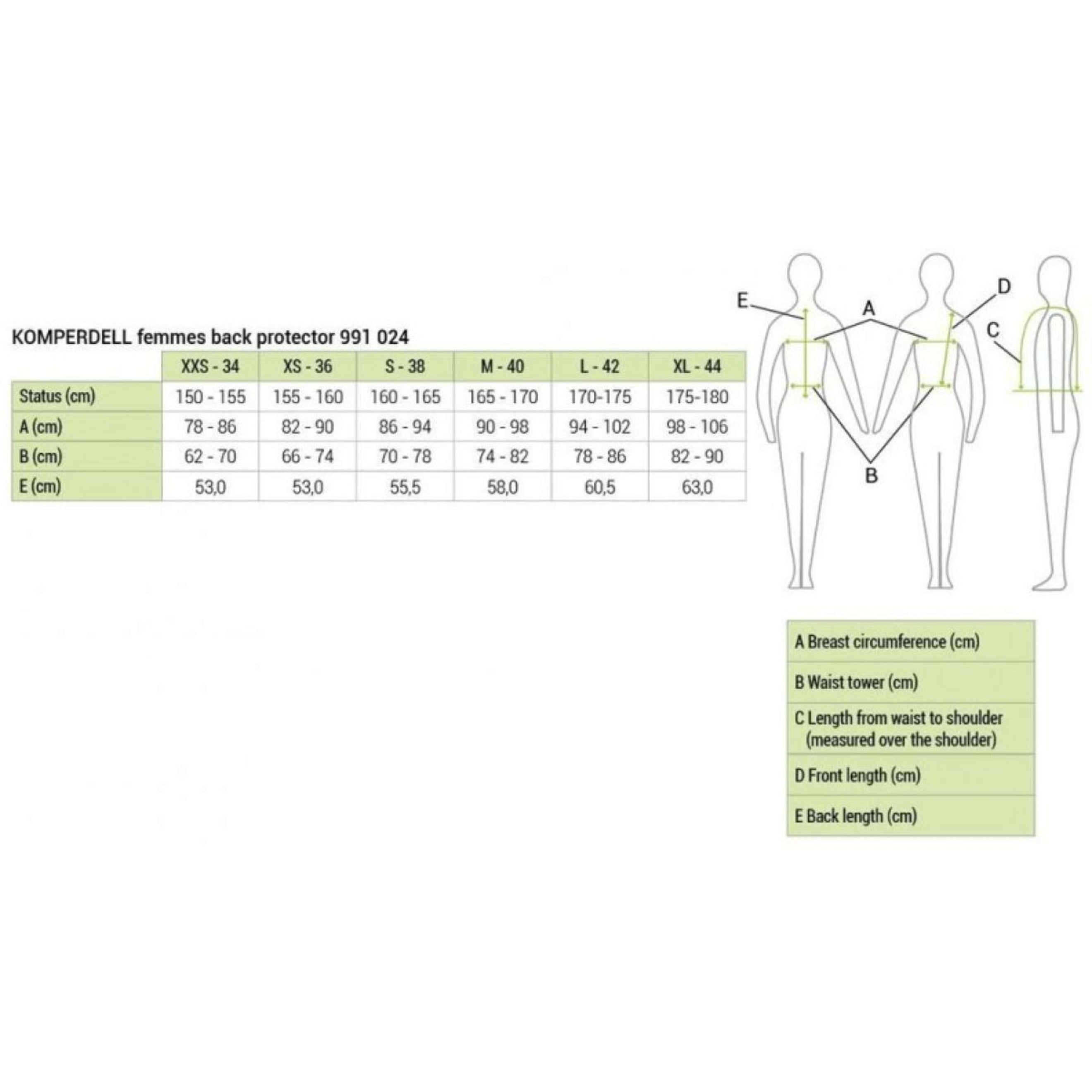 Komperdell Paraschiena Flexfit Slim Nero/Borgogna