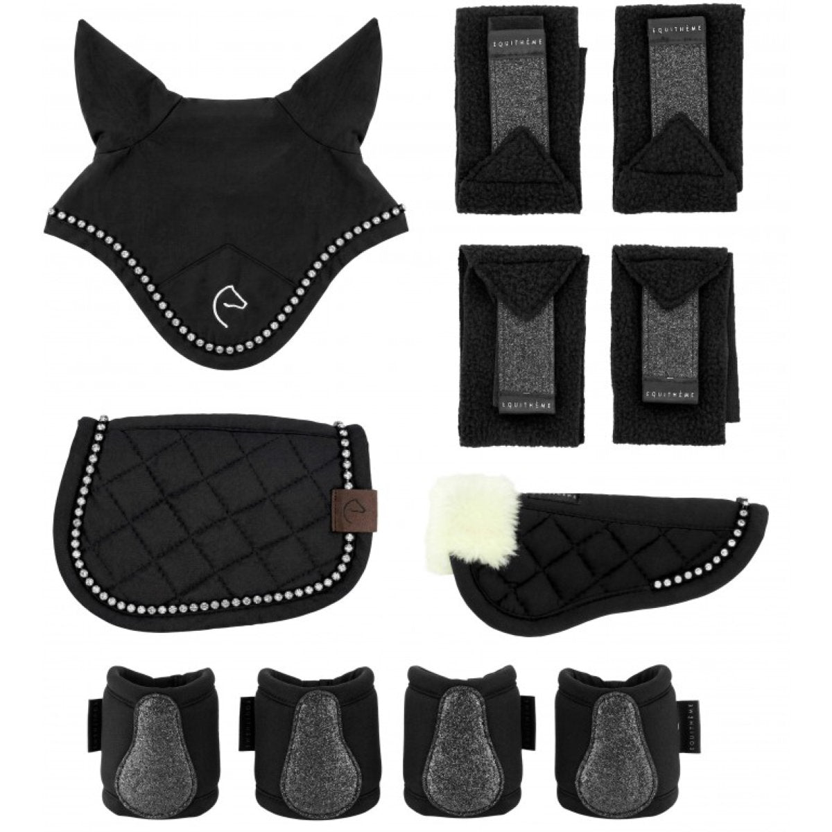 EQUITHÈME Set di accessori Mini Pony Academy Scintillio nero