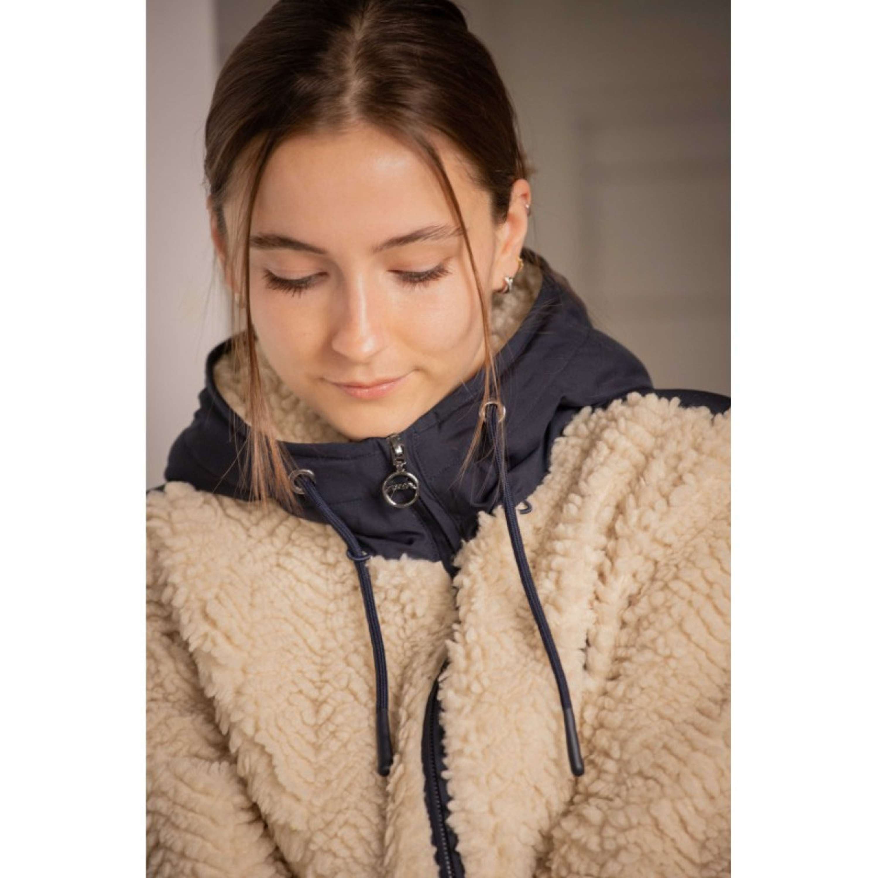 Pénélope Felpa con cappuccio e zip Léontine Ecru