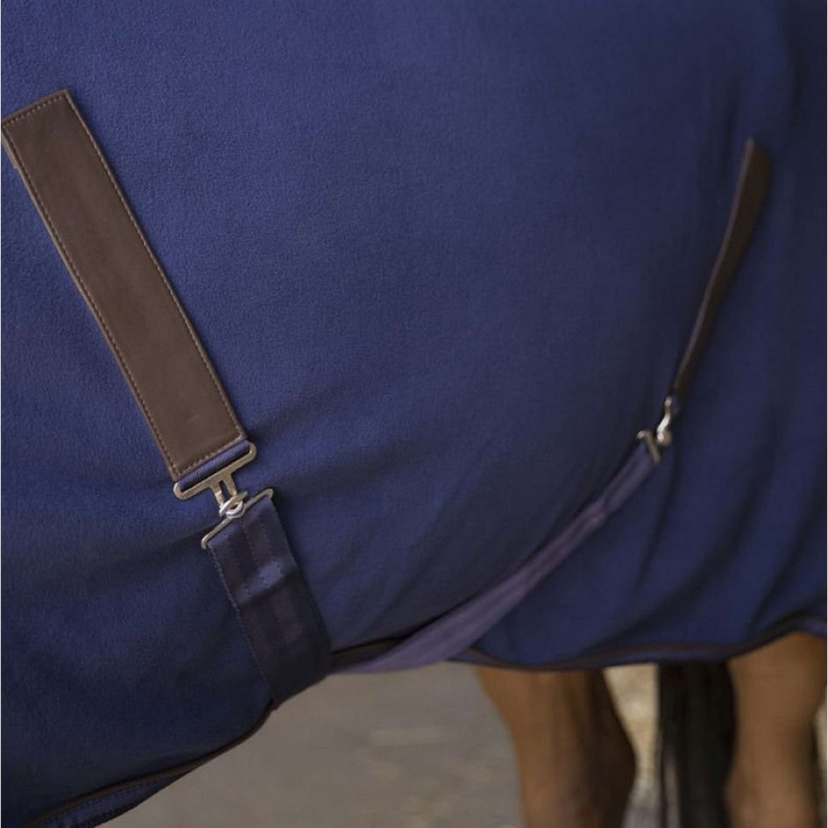 EQUITHÈME Coperta in Pile Teddy Navy