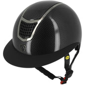 EQUITHÈME Casco da equitazione Airy LM Mips Nero/Carbonio