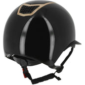 EQUITHÈME Casco da equitazione Airy LM Mips Nero/Oro rosa