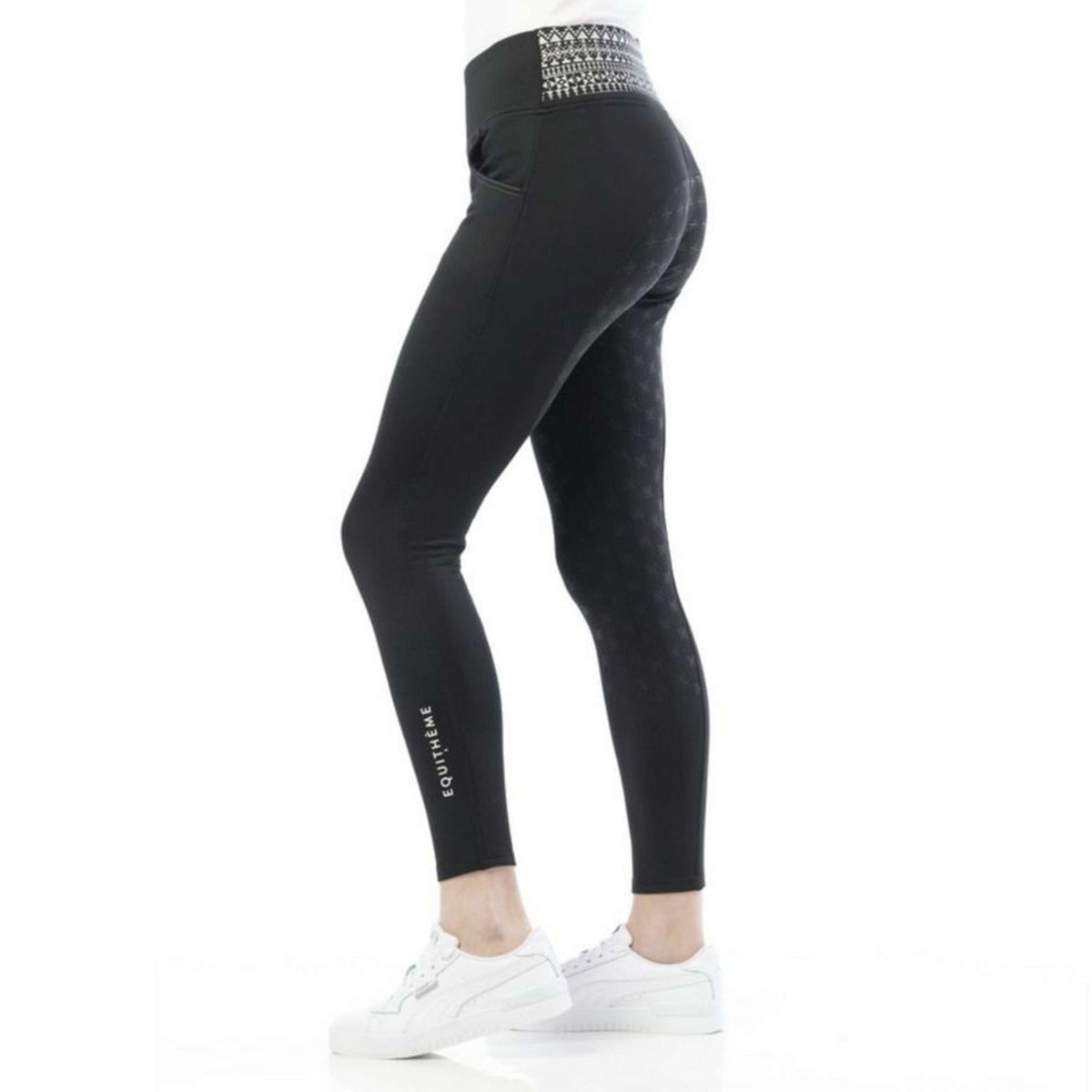 EQUITHÈME Leggings da Equitazione Tatiana Nero