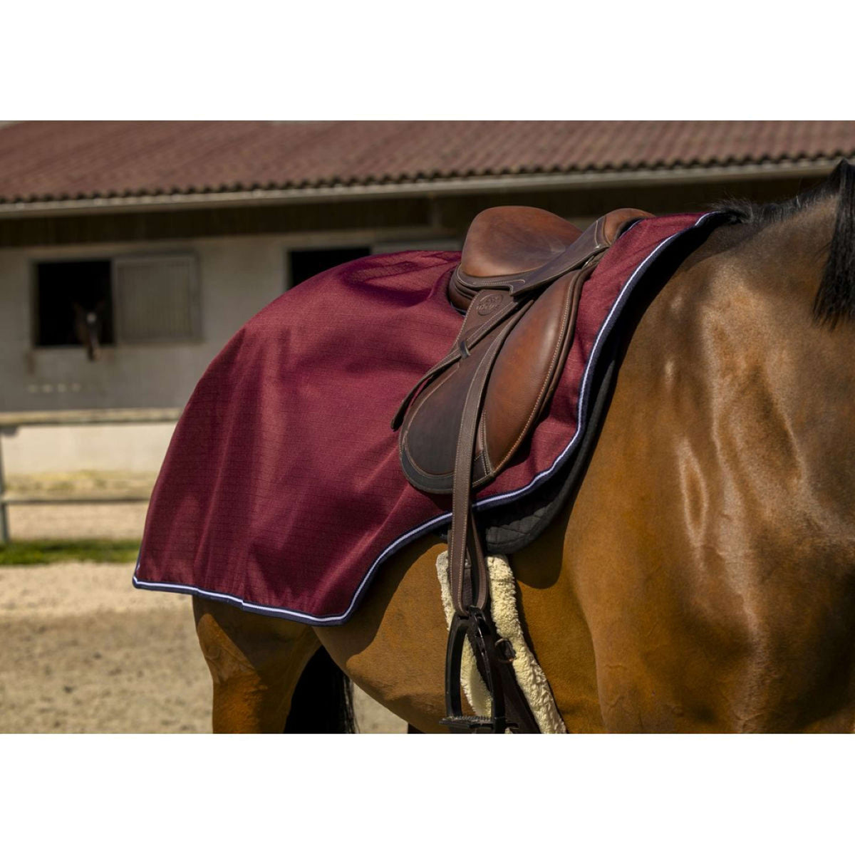 EQUITHÈME Coperta da esercizio 1200D Borgogna