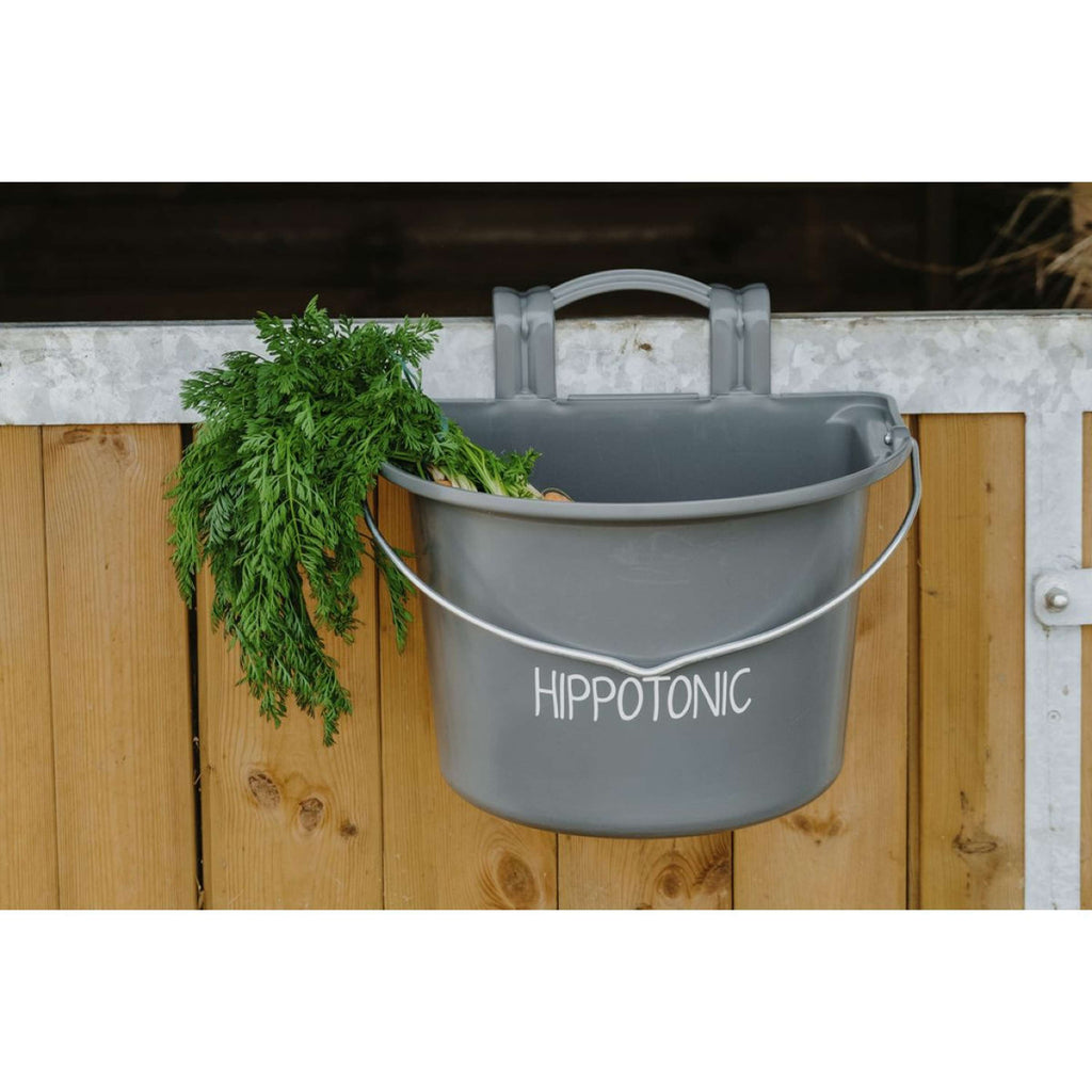 Hippotonic Ciotola per Cibo con Manico Grigio Scuro