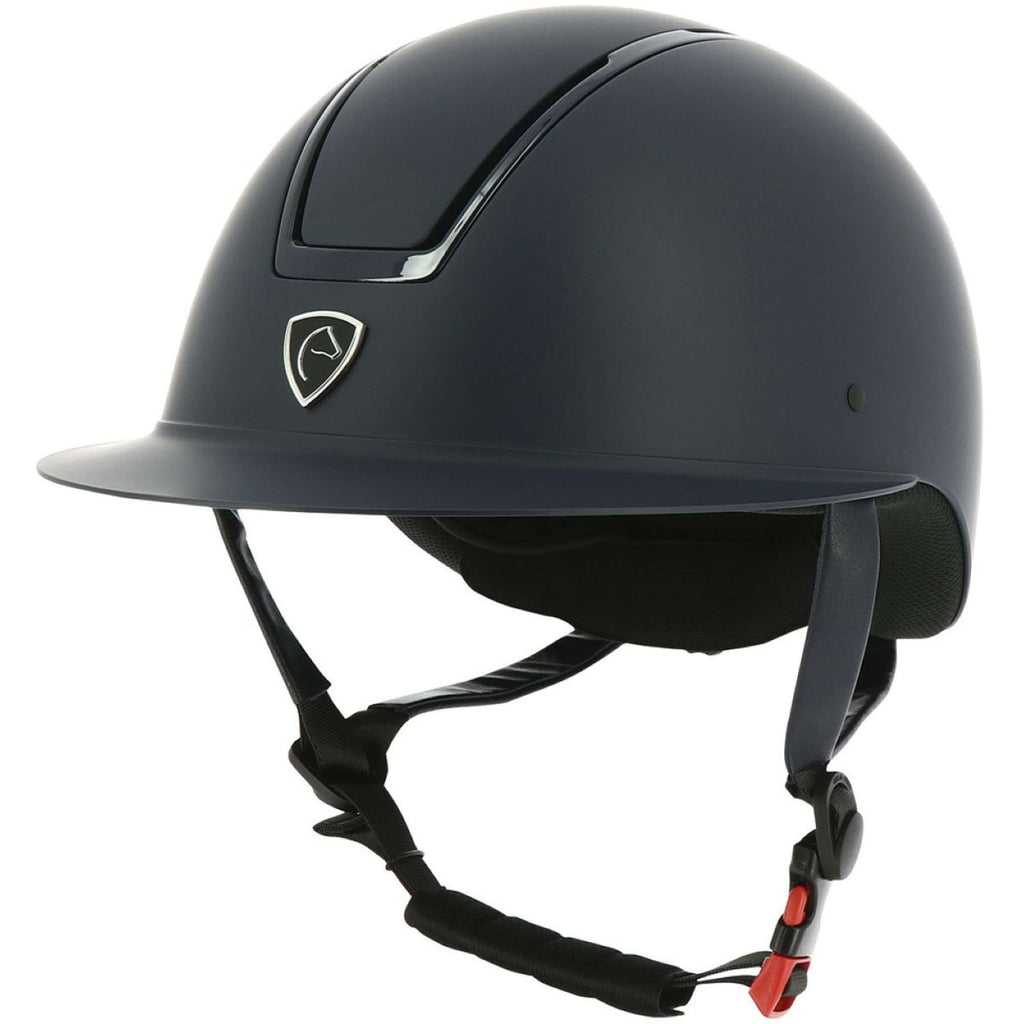 EQUITHÈME Casco da equitazione Glint Mat Blu/Blu