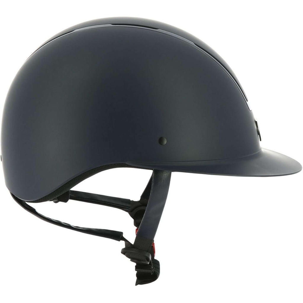EQUITHÈME Casco da equitazione Glint Mat Blu/Blu