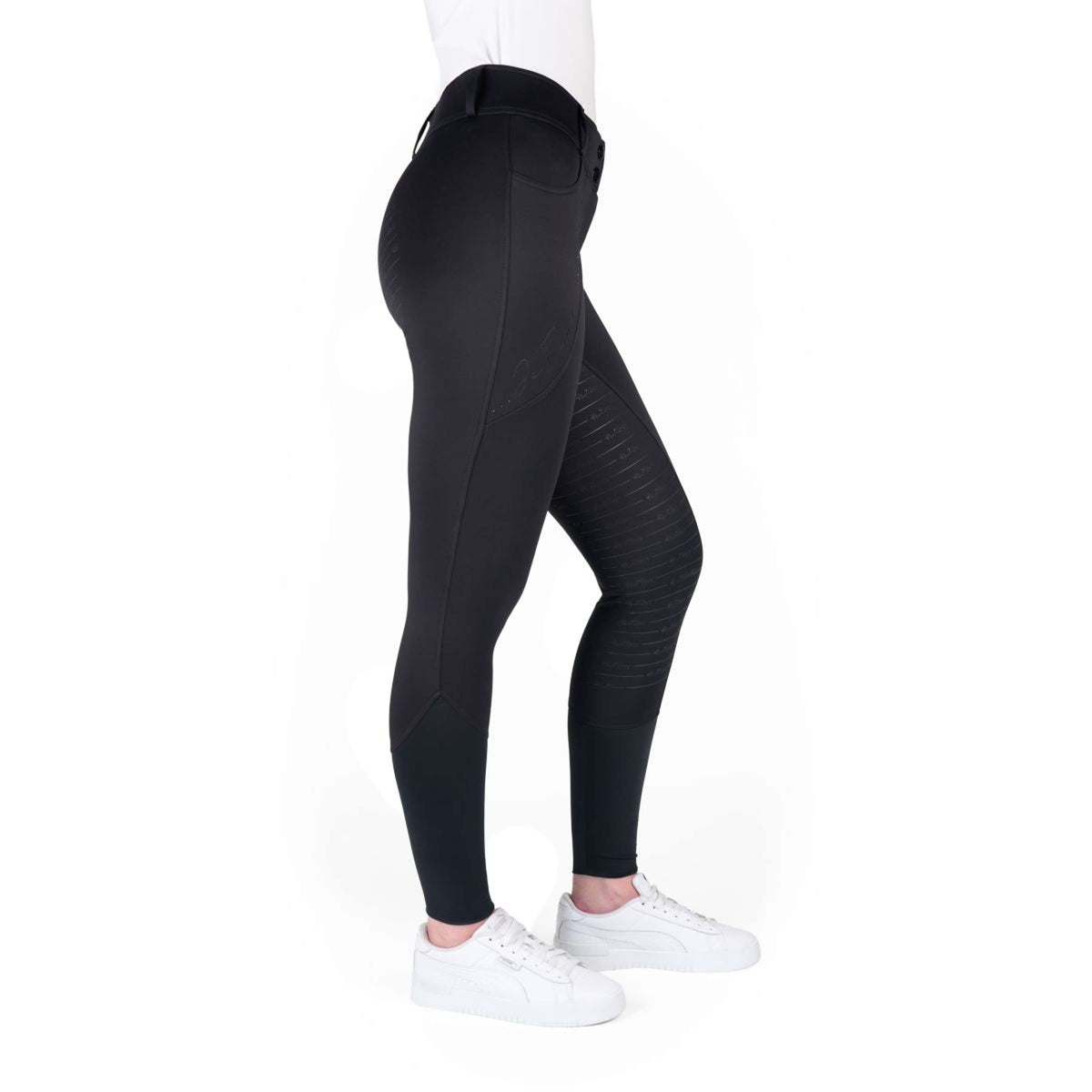 EQUITHÈME Pantaloni da Equitazione Elsa Full Grip Nero
