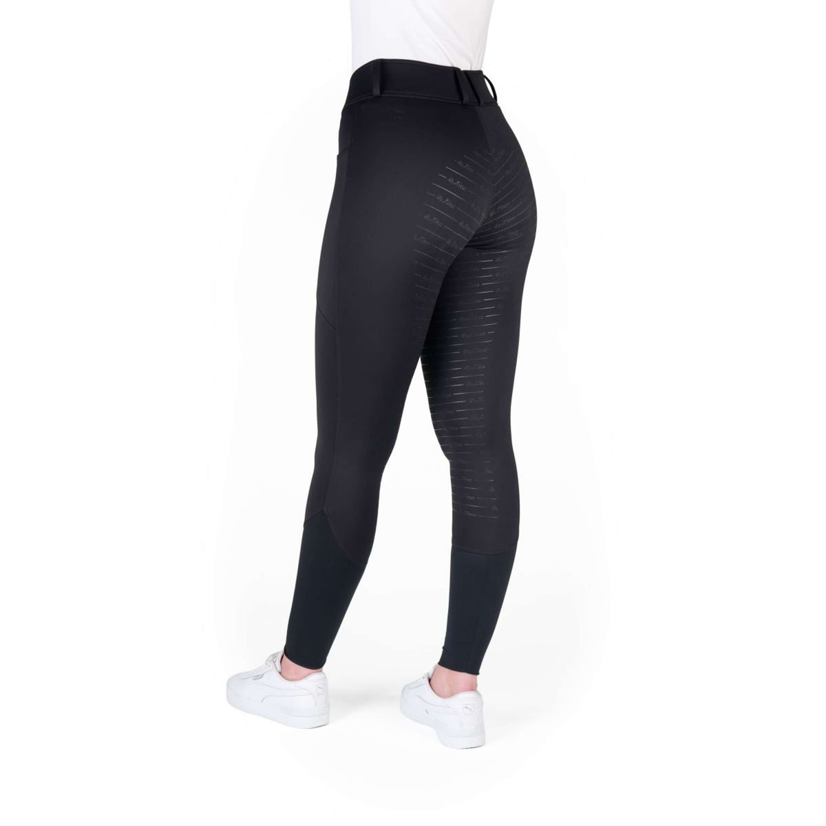 EQUITHÈME Pantaloni da Equitazione Elsa Full Grip Nero
