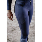 EQUITHÈME Pantaloni da Equitazione Elsa Full Grip Blu