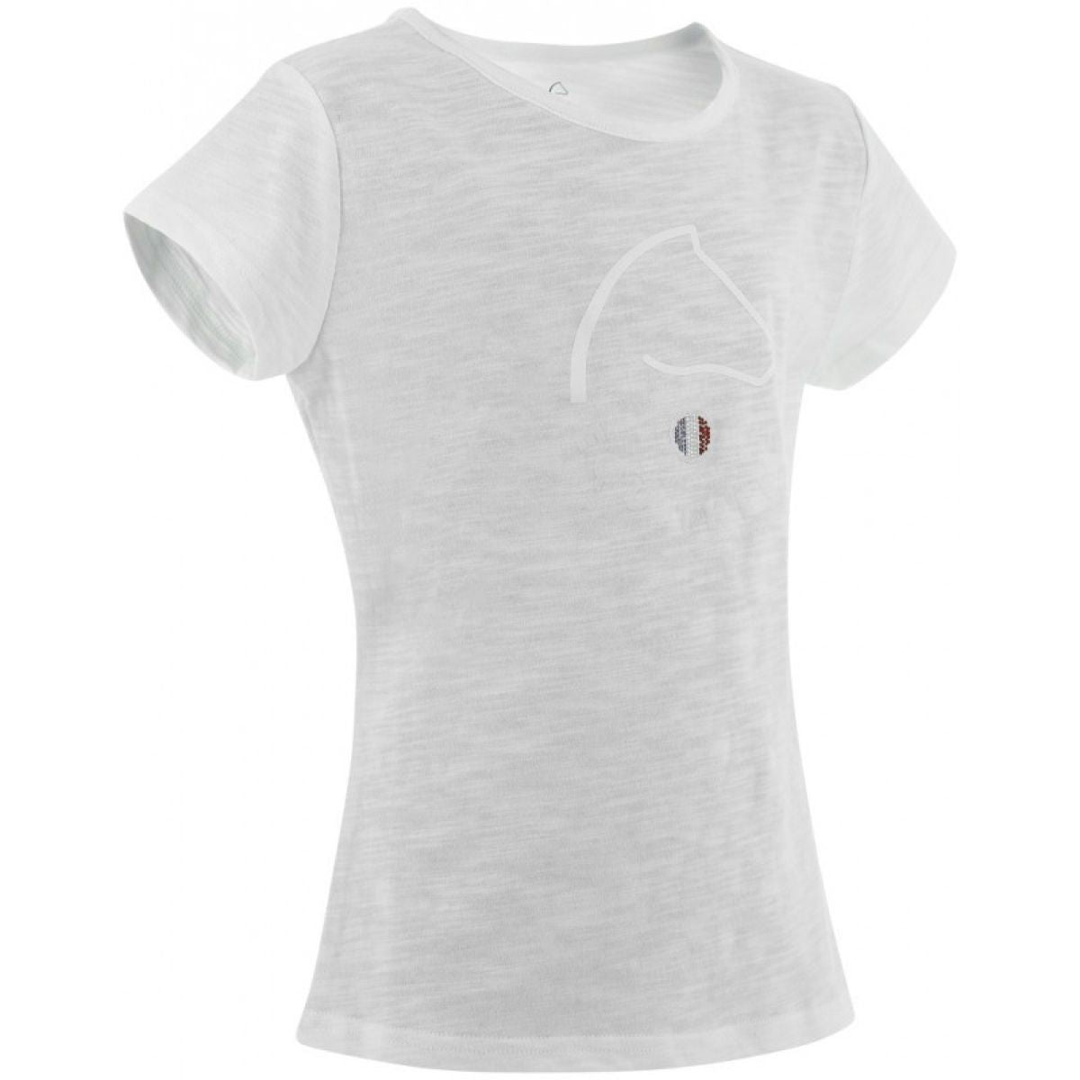 EQUITHÈME T-Shirt Claire FR Bianco