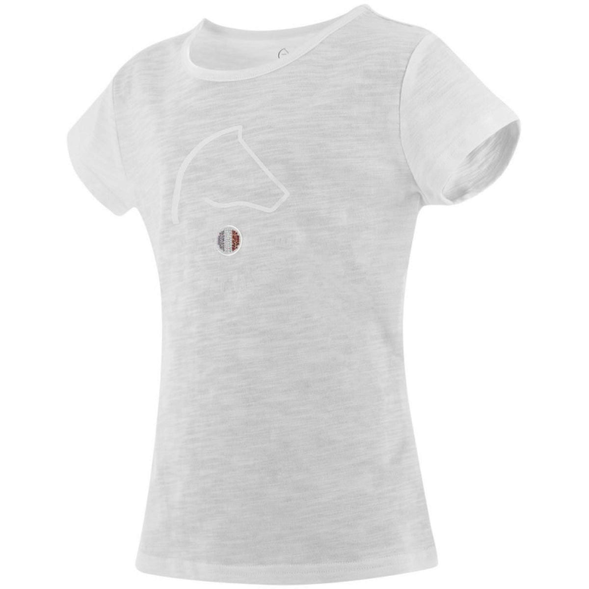 EQUITHÈME T-Shirt Claire FR Bianco