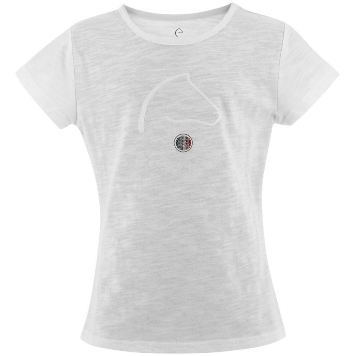 EQUITHÈME T-Shirt Claire FR Bianco