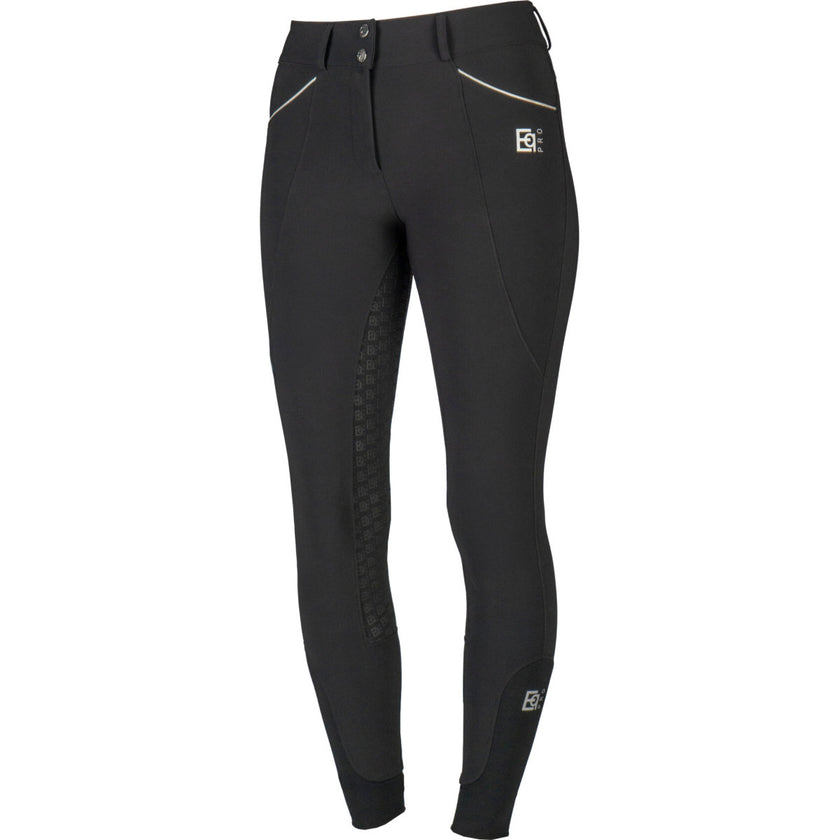 EQPRO Pantaloni da Equitazione Sylvie Full Grip Nero