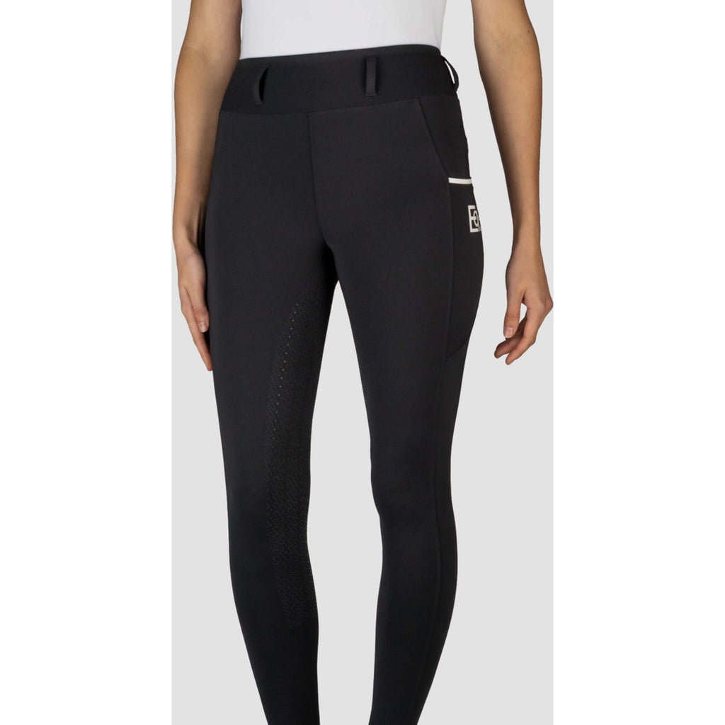 EQPRO Leggings da Equitazione Sofia Full Grip Nero