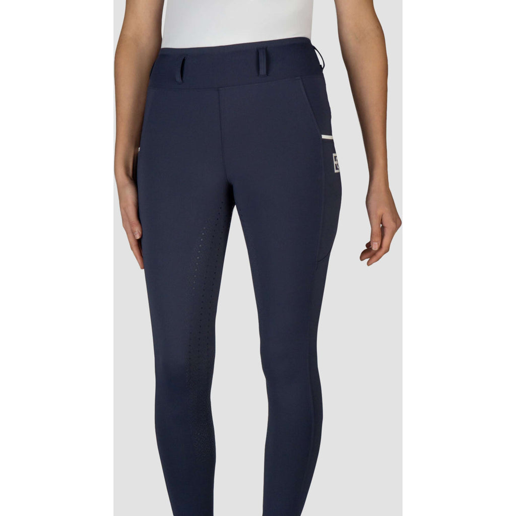 EQPRO Leggings da Equitazione Sofia Full Grip Navy Blue