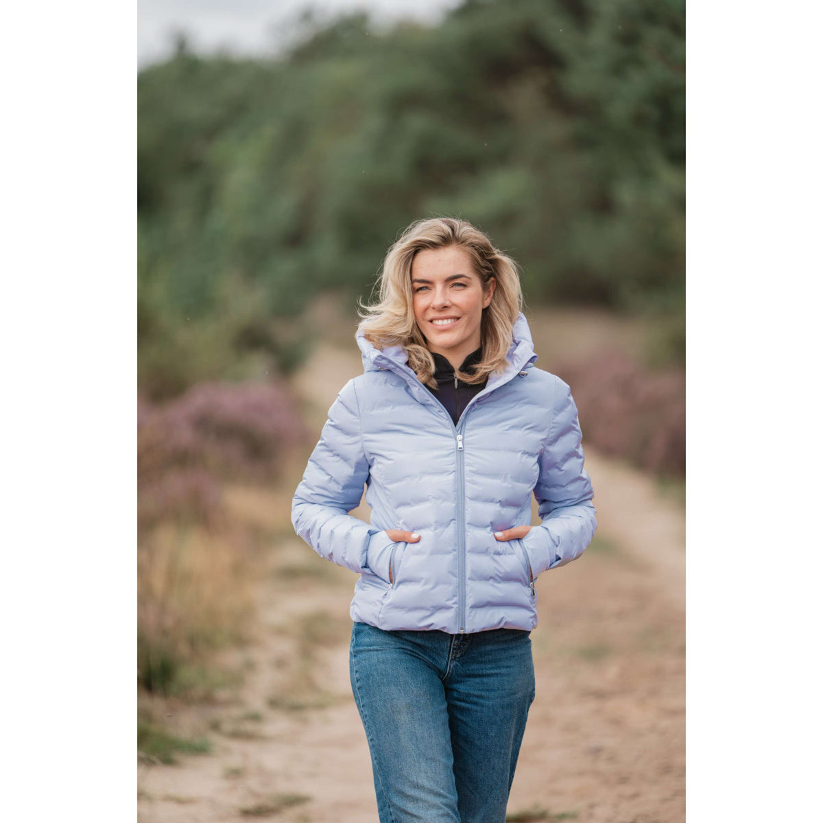 EQPRO Giacca Violet Trapuntato Lilac Coral