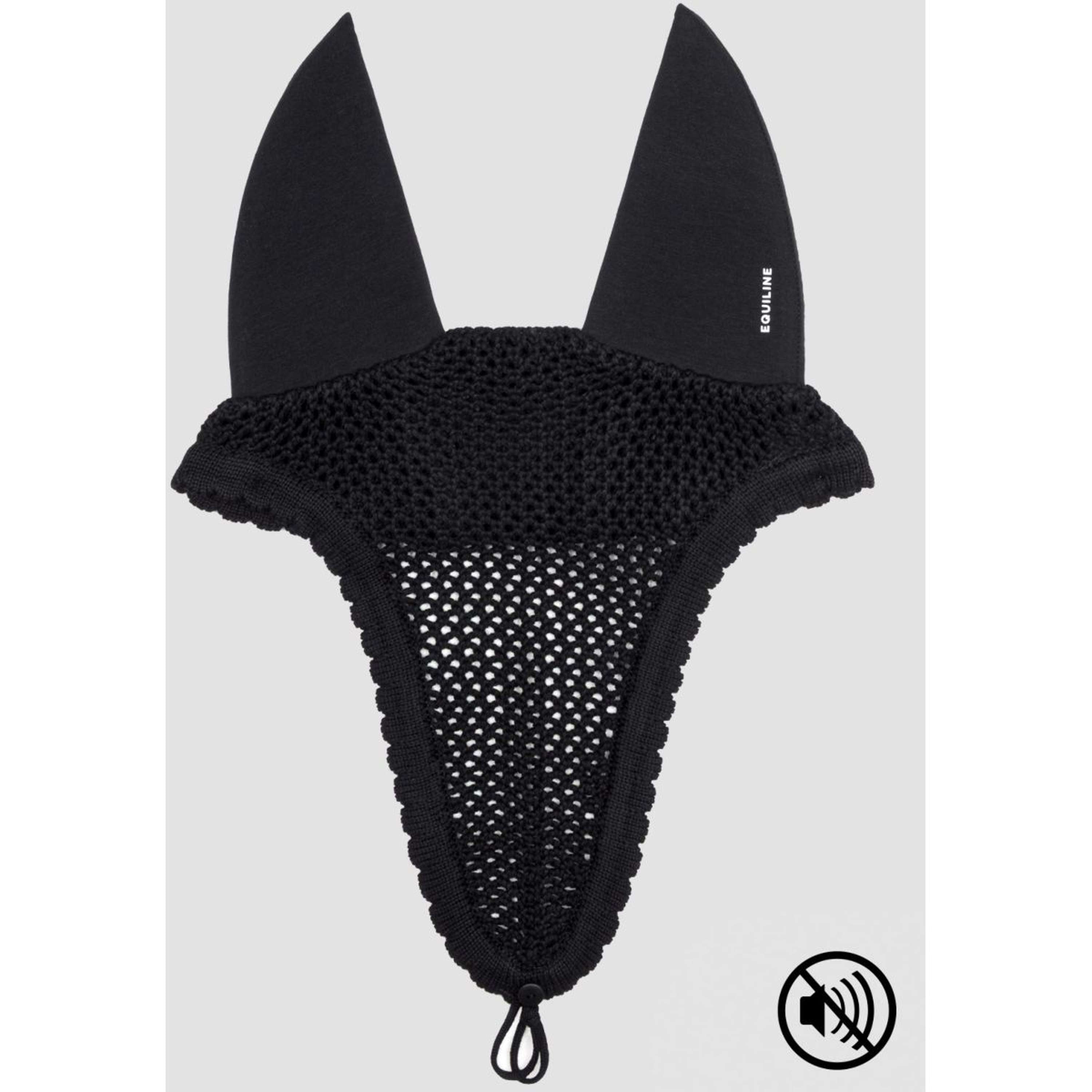 Equiline Cuffietta Ruben Soundproof con Anello Nero