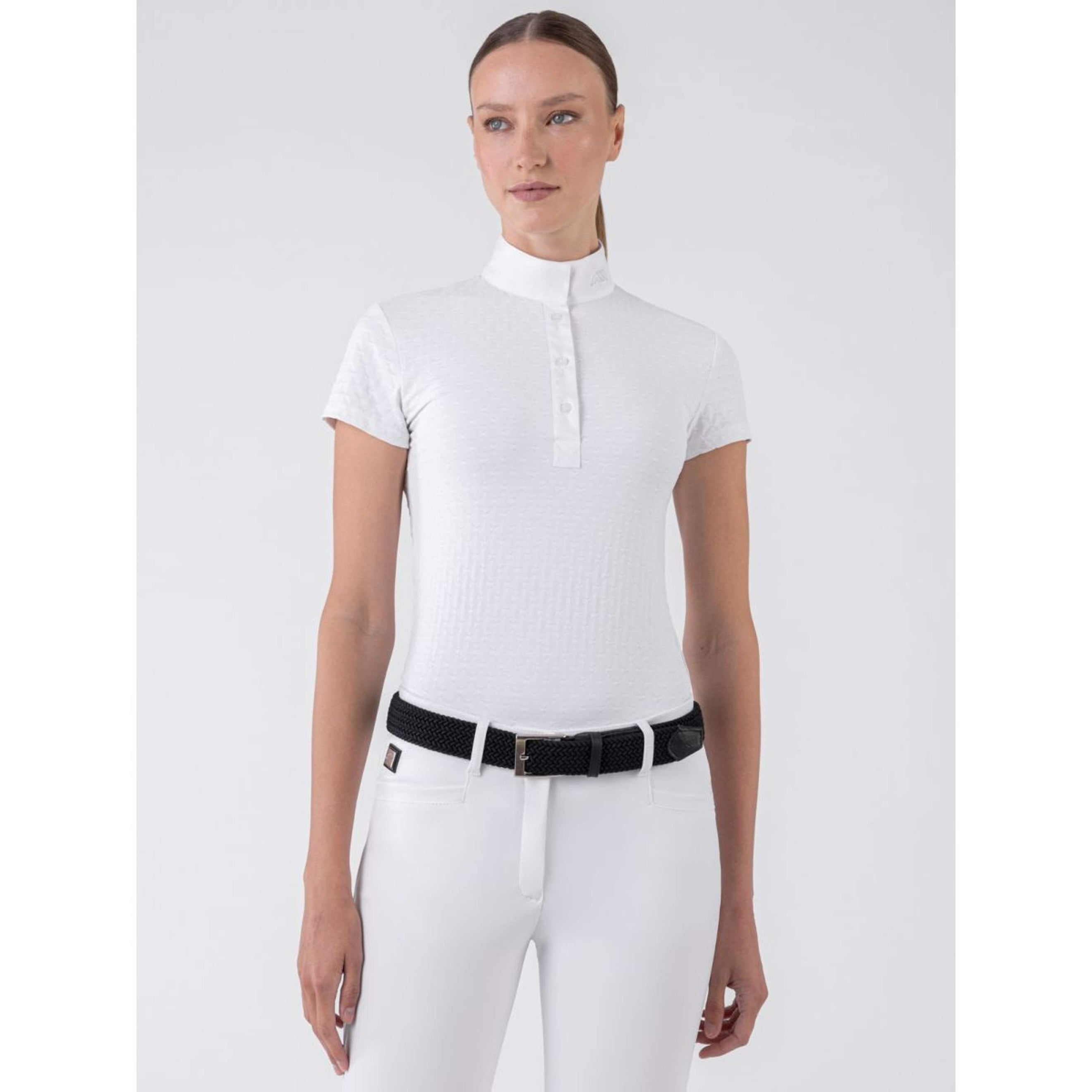 Equiline Maglietta da Competizione Camberk Bianco
