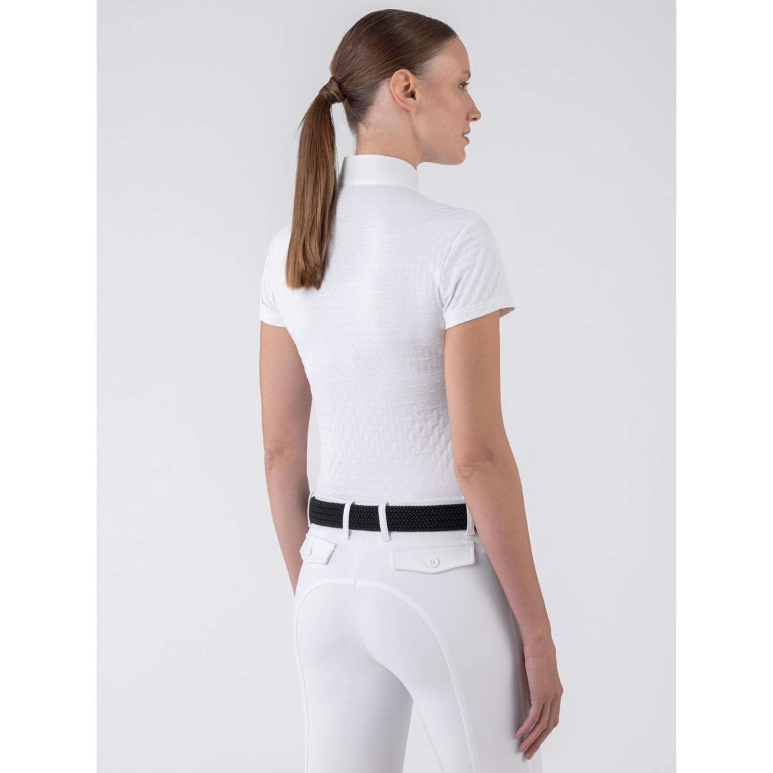 Equiline Maglietta da Competizione Camberk Bianco