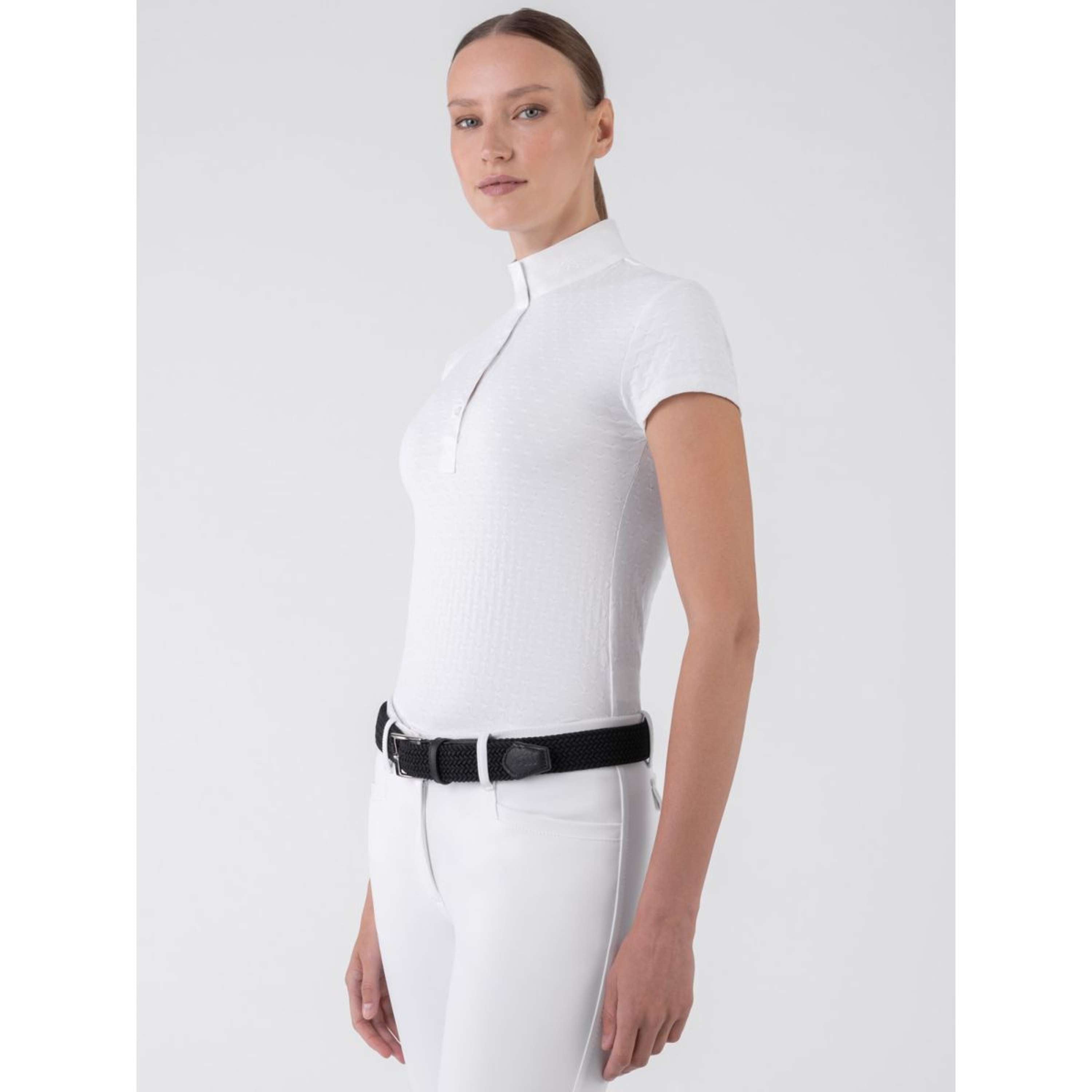 Equiline Maglietta da Competizione Camberk Bianco