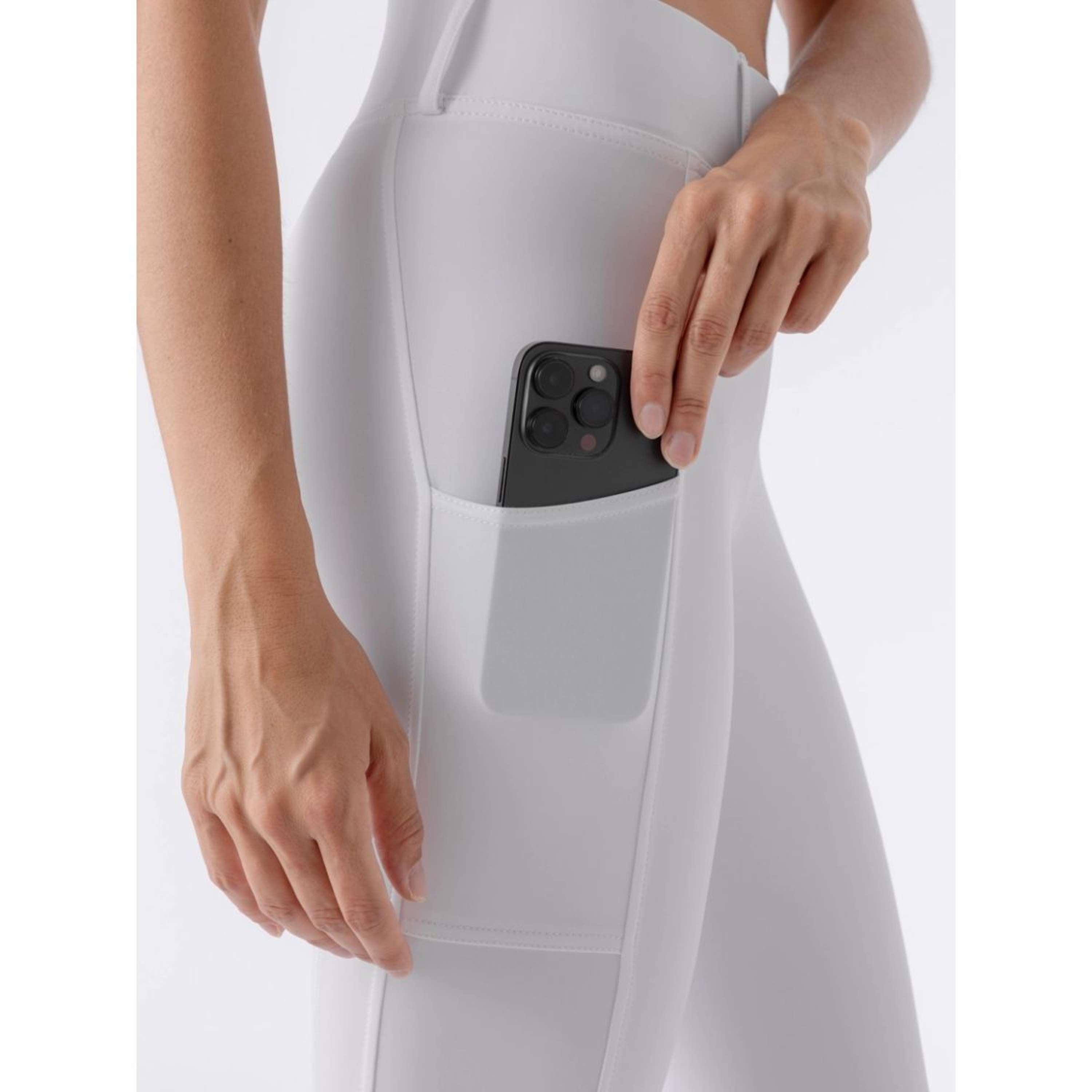 Equiline Leggings da Equitazione Carbef Full Grip Bianco
