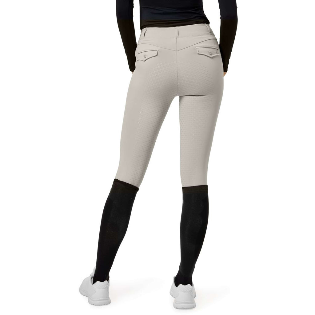 Equestrian Stockholm Leggings da Equitazione Premium Full Grip Greige