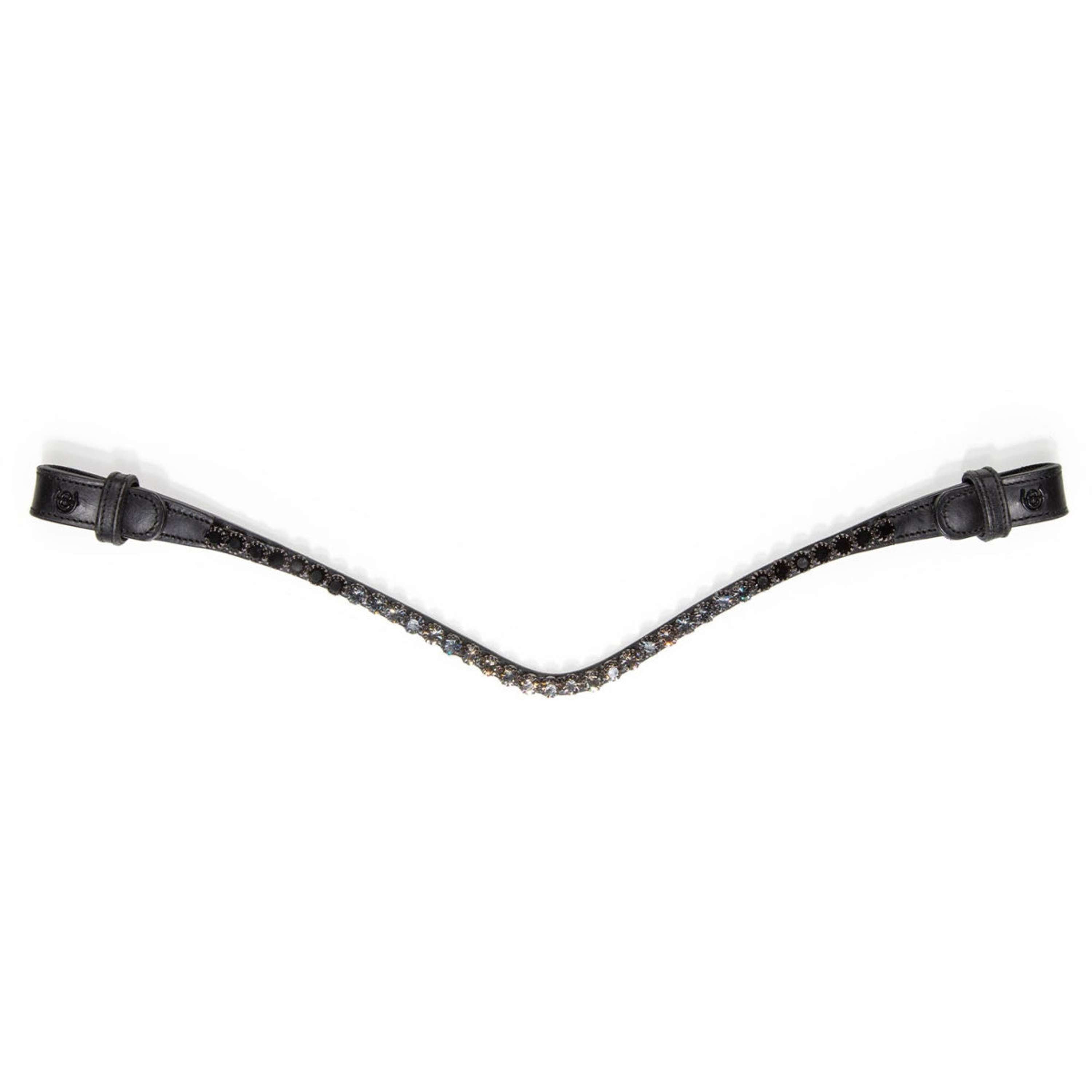 Equestrian Stockholm Frontalino Faded 8mm Nero