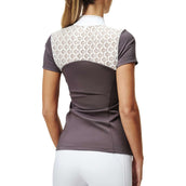 Equestrian Stockholm Maglietta da Competizione Crystal Champion Bianco/Dark Violet