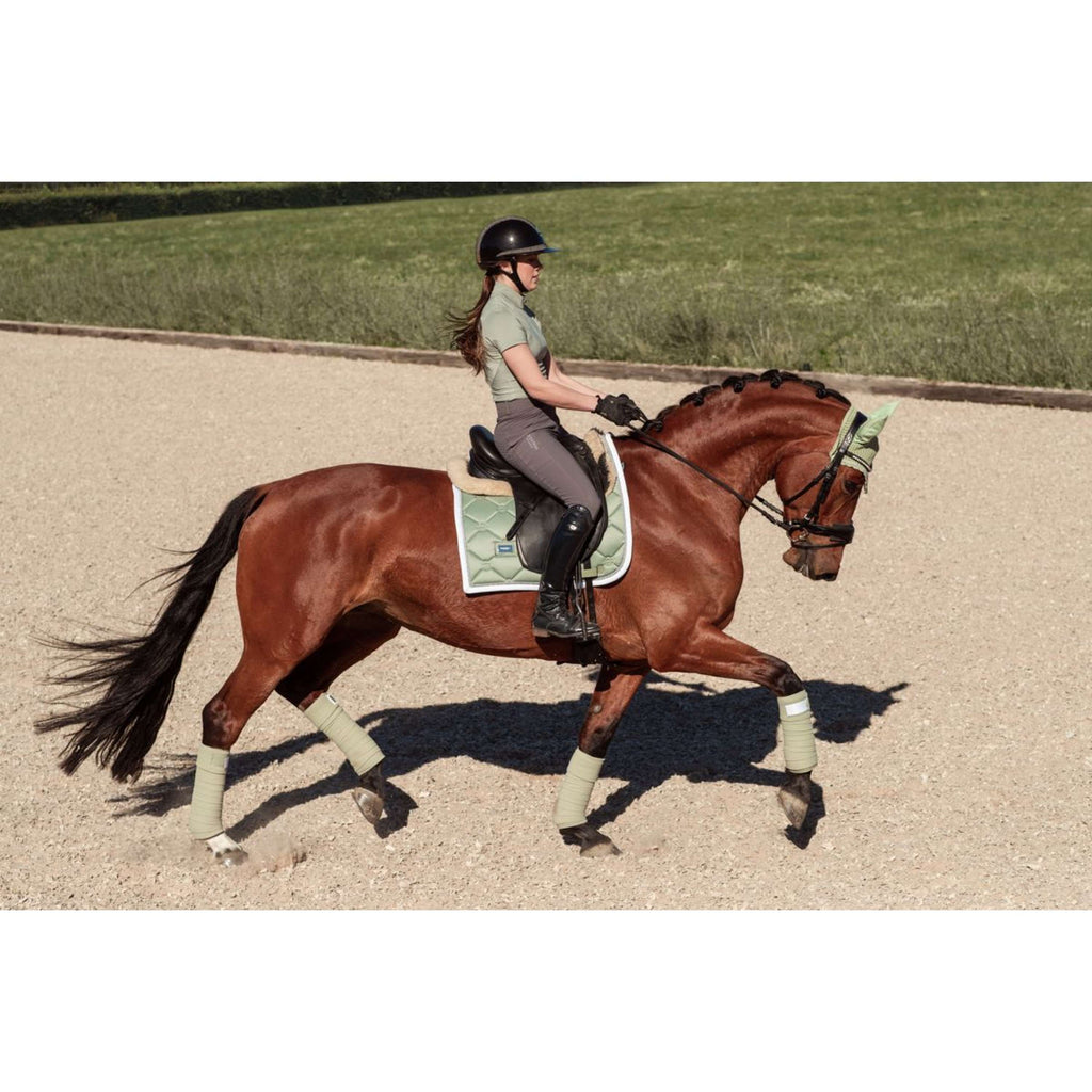 Equestrian Stockholm Cuffietta Pistachio White