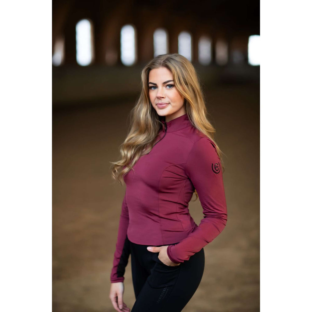 Equestrian Stockholm Maglietta Air Breeze Sun Bordeaux