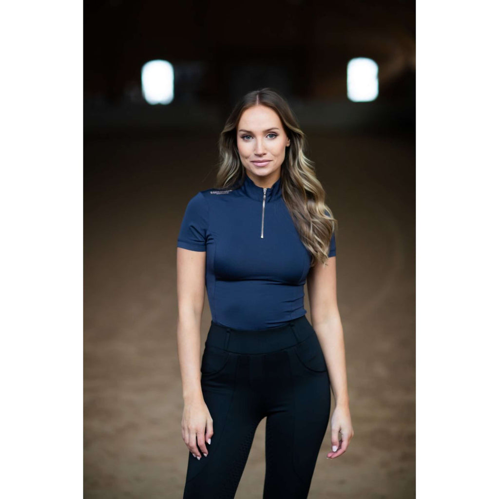 Equestrian Stockholm Maglietta UV Protection Blu notte