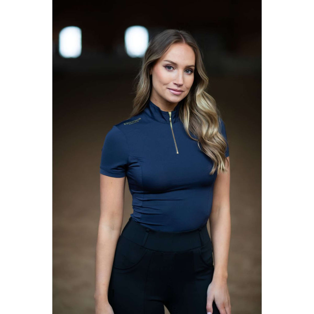 Equestrian Stockholm Maglietta UV Protection Blu notte