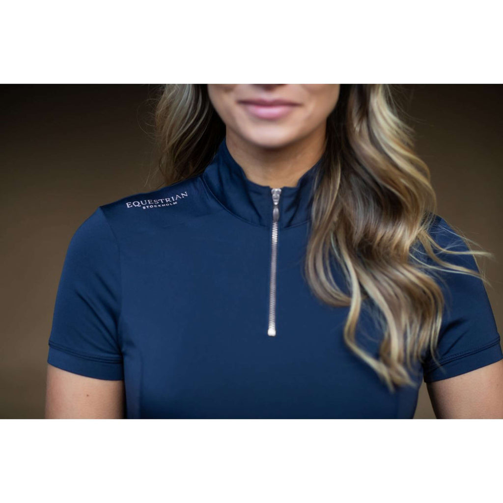 Equestrian Stockholm Maglietta UV Protection Blu notte