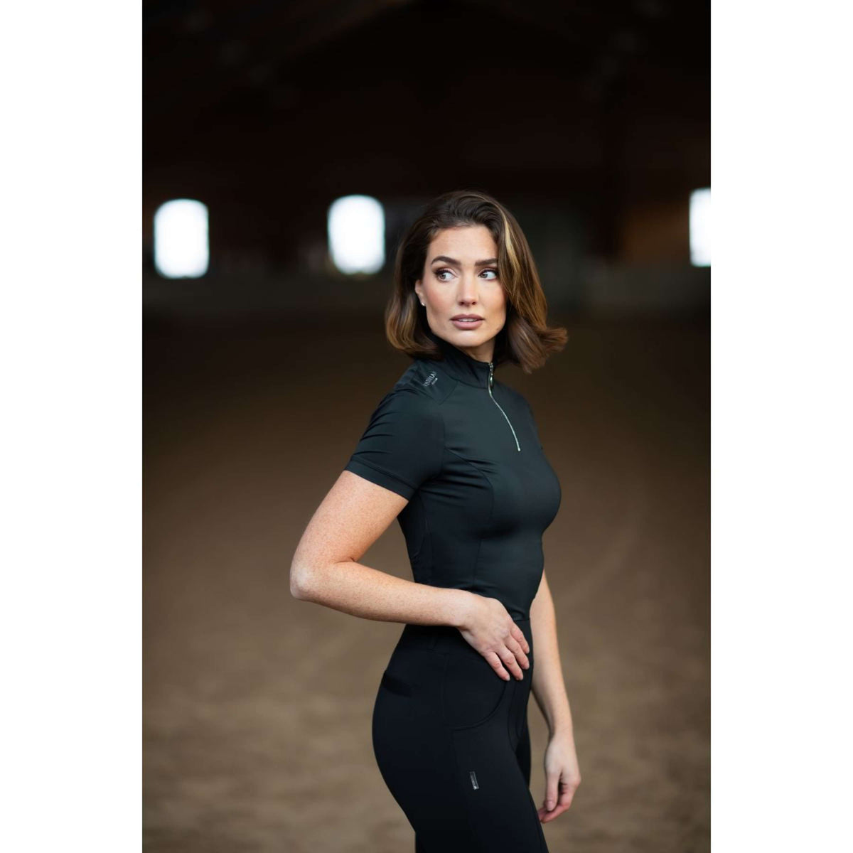 Equestrian Stockholm Shirt UV Protection Edizione nera