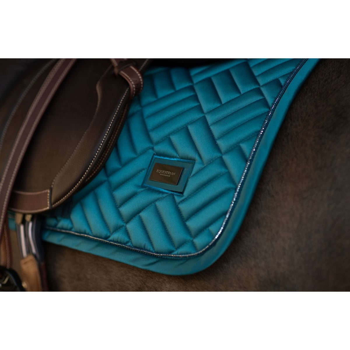 Equestrian Stockholm Sottosella Modern saltando Teal Blue