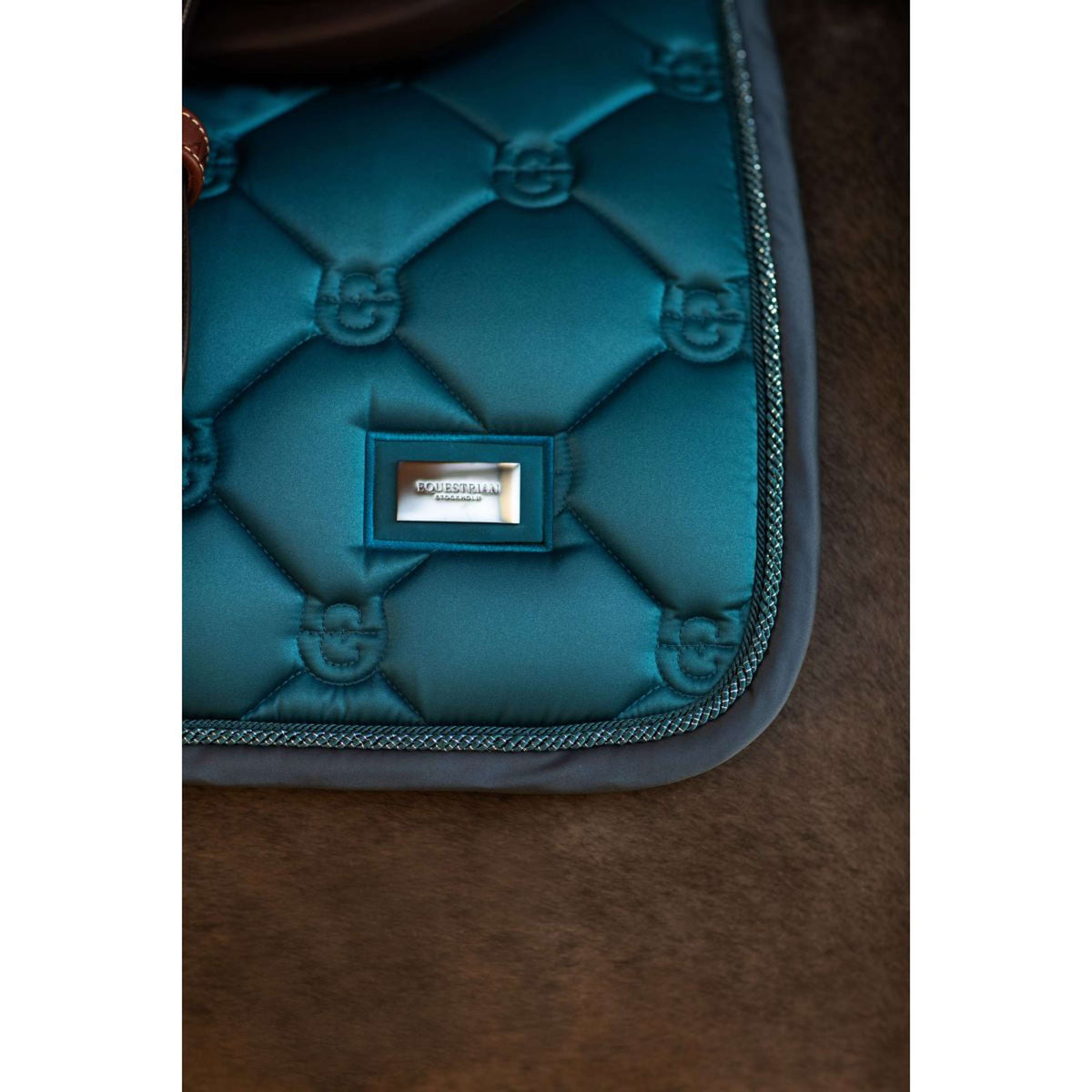 Equestrian Stockholm Sottosella saltando Teal Blue