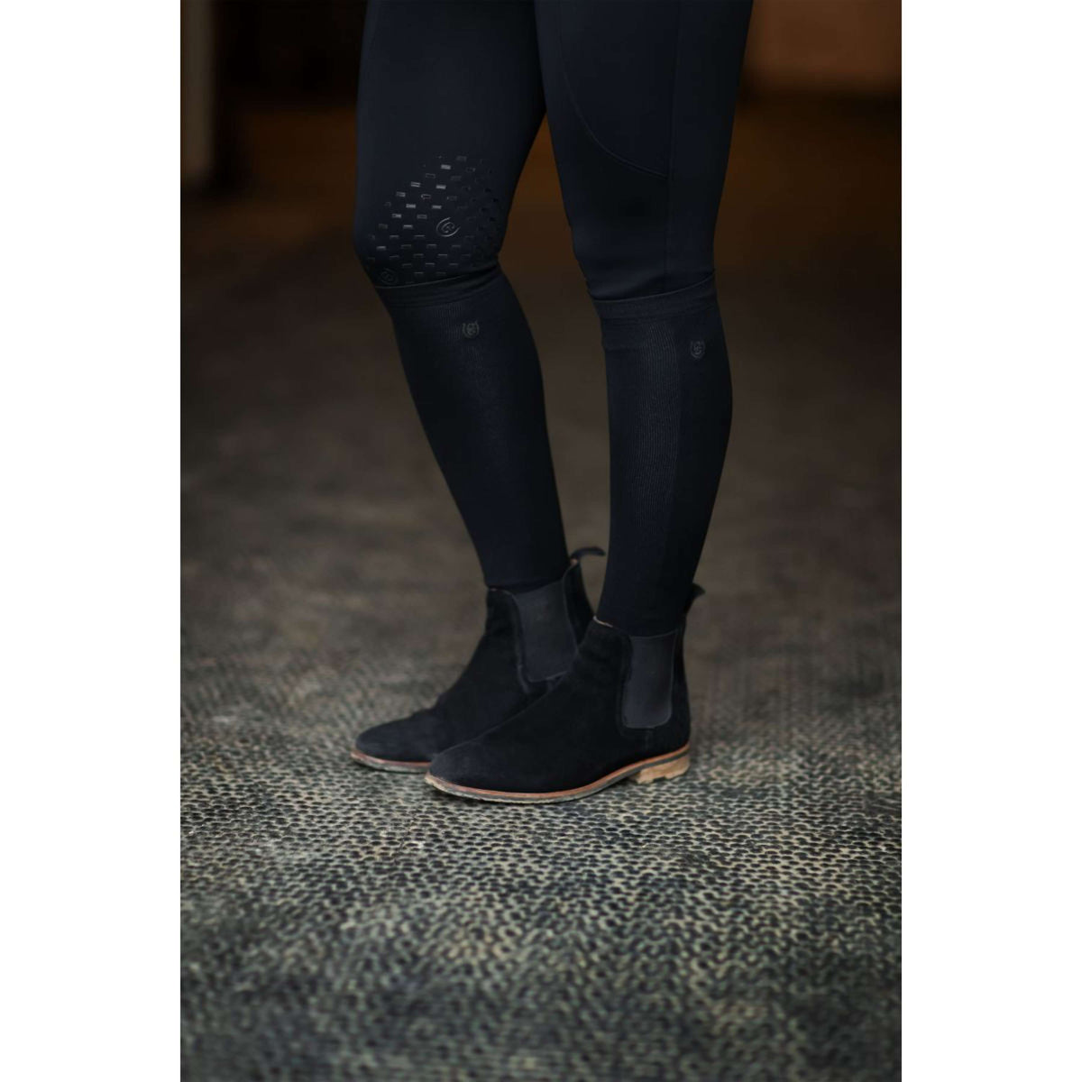 Equestrian Stockholm Calze da Equitazione Bamboo Blend Nero