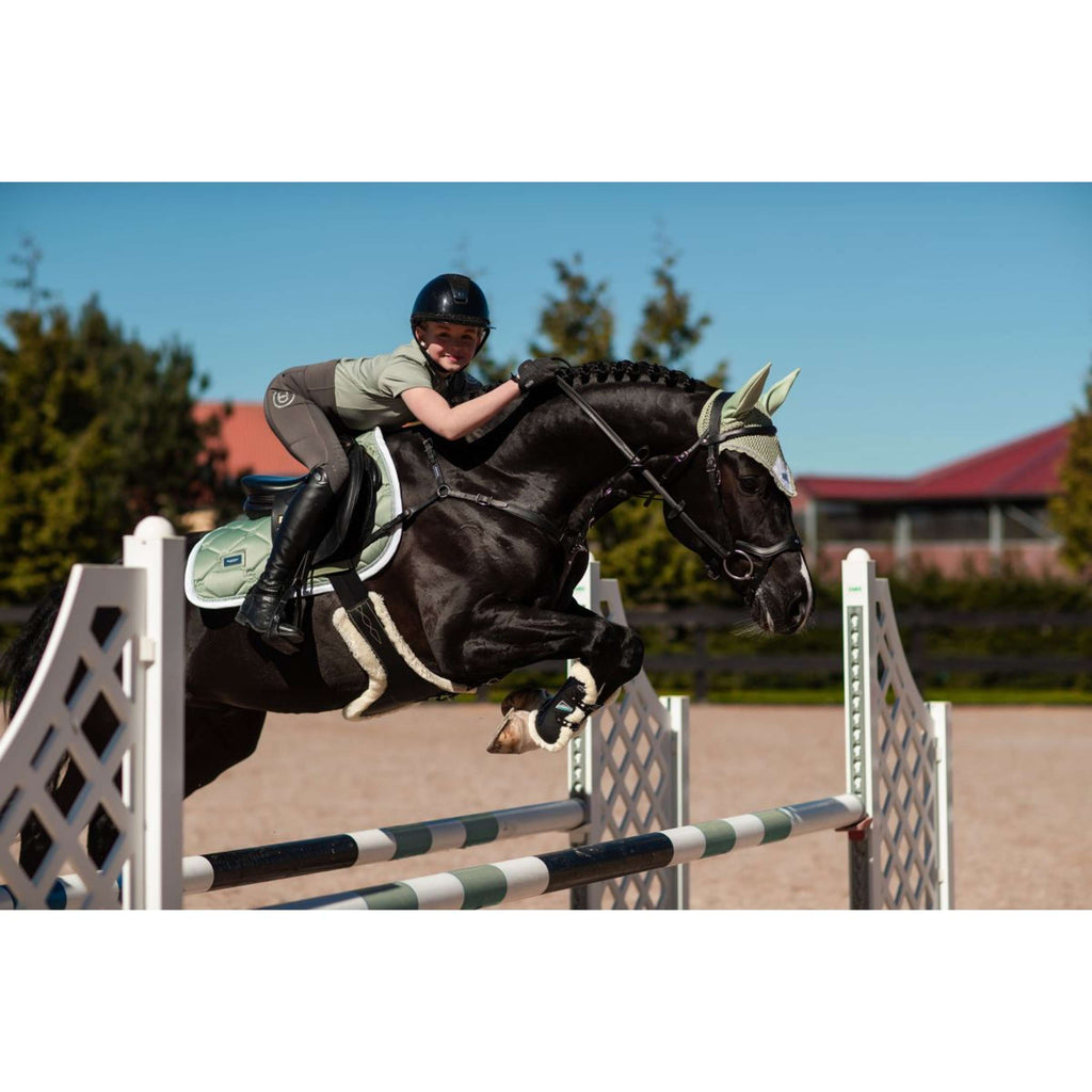 Equestrian Stockholm Cuffietta Pistachio White